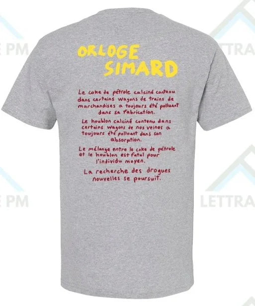 Orloge simard - T-Shirt - Coke Calciné