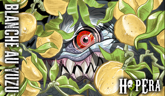 Playmat TCG HopEra – Blanche au Yuzu | 24 x 14 po