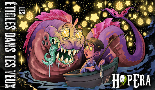 Playmat TCG HopEra – Les Étioles dans tes yeux | 24 x 14 po