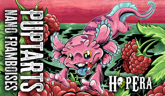 Playmat TCG HopEra – Puptarts Nano Framboise | 24 x 14 po