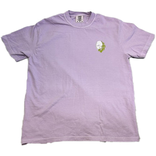 T-shirt à manche courte - mauve - logo cocotte (Avant)- full logo (Arrière)
