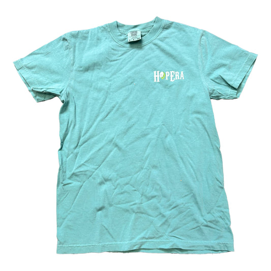T-shirt à manche courte - turquoise - Logo HopEra (Avant)- logo tattoo (Arrière) (Copie)