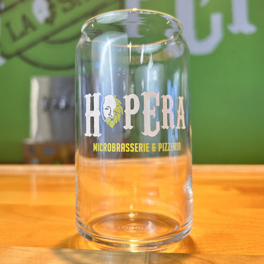 Verre à bière style cannette